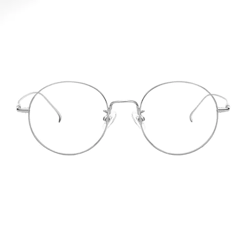 Round Silver Eyeglasses