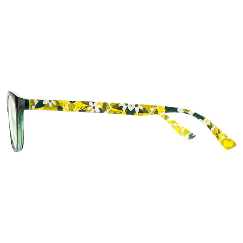 Oval Yellow Reading Glasses