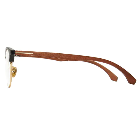 Browline Black Gold Eyeglasses