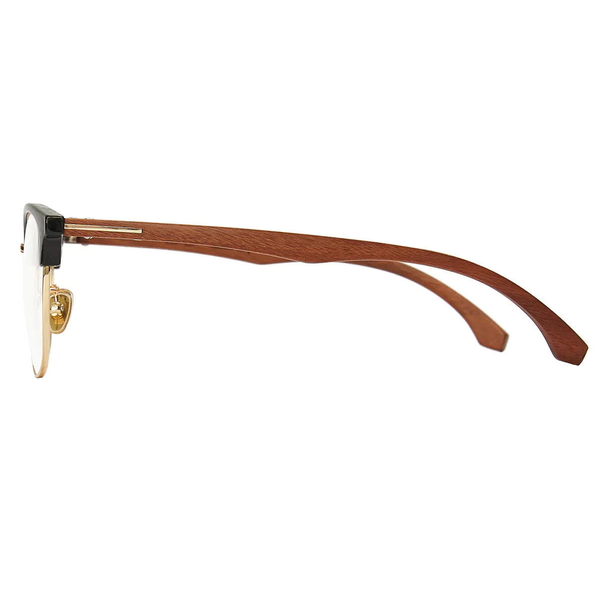Browline Black Gold Eyeglasses