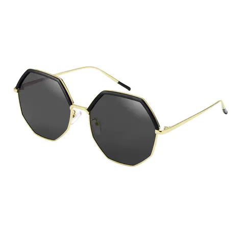 Geometric Gold Sunglasses