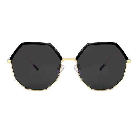 Geometric Gold Sunglasses