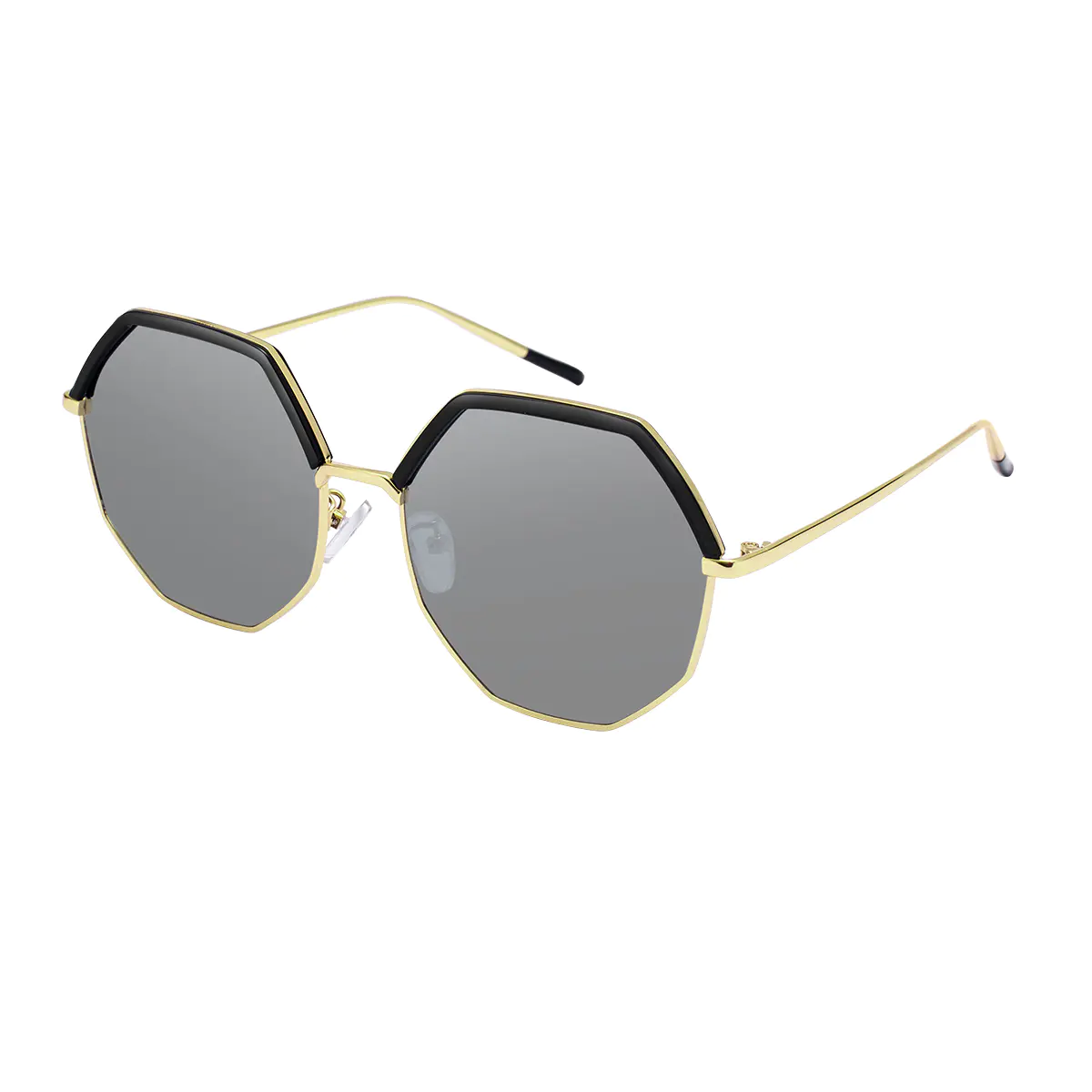 Geometric Gold Sunglasses