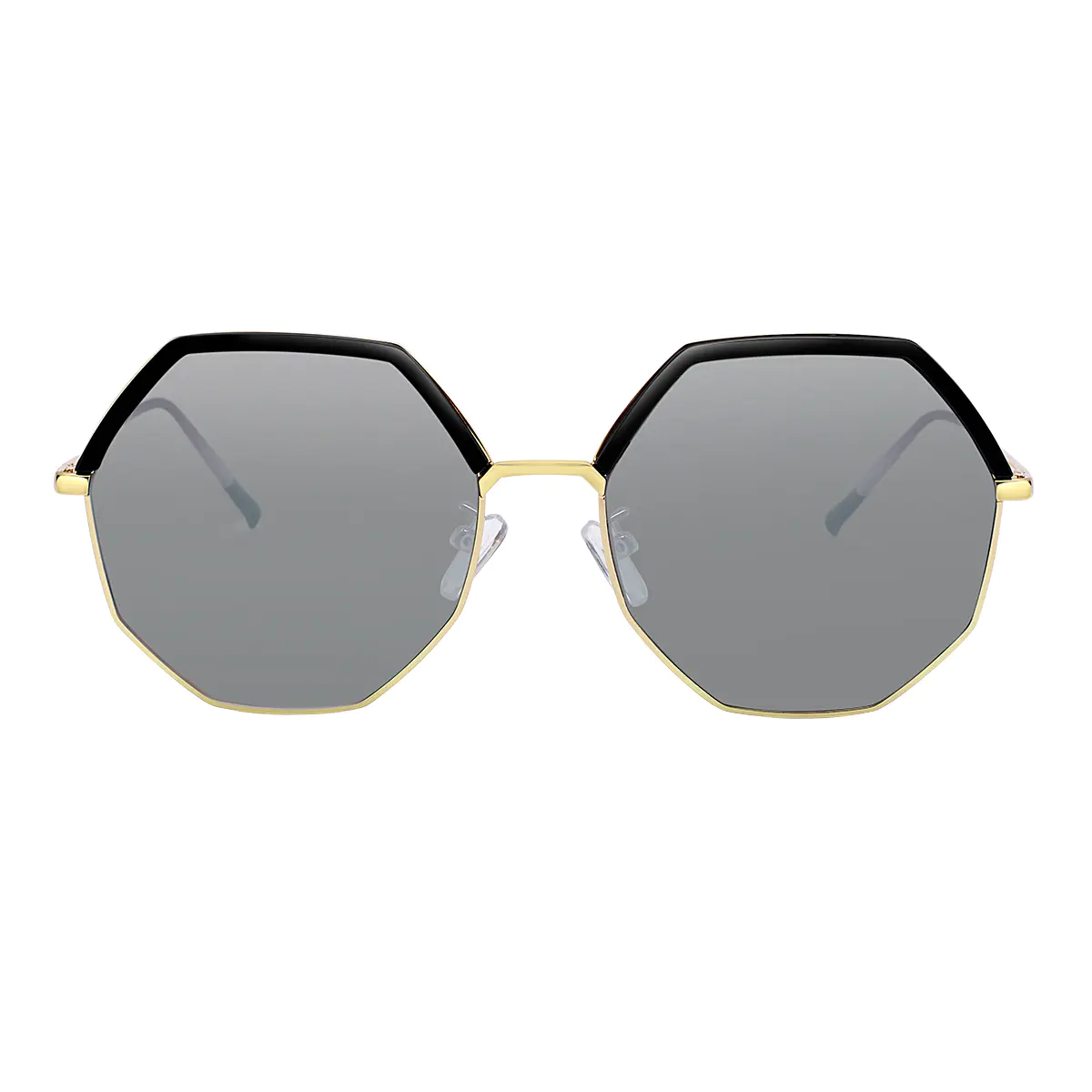 Geometric Gold Sunglasses