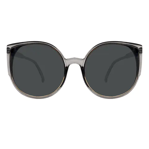 Cat-eye Transparent Gray Sunglasses