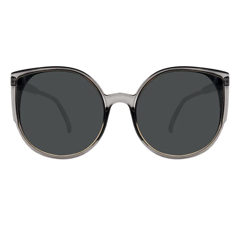 Cat-eye Transparent Gray Sunglasses