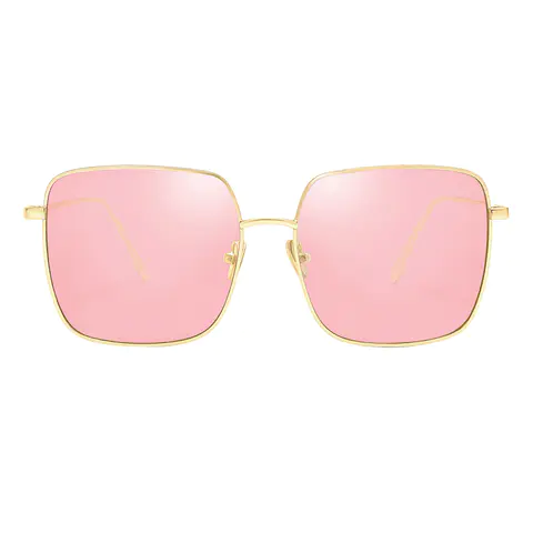 Geometric Gold Sunglasses