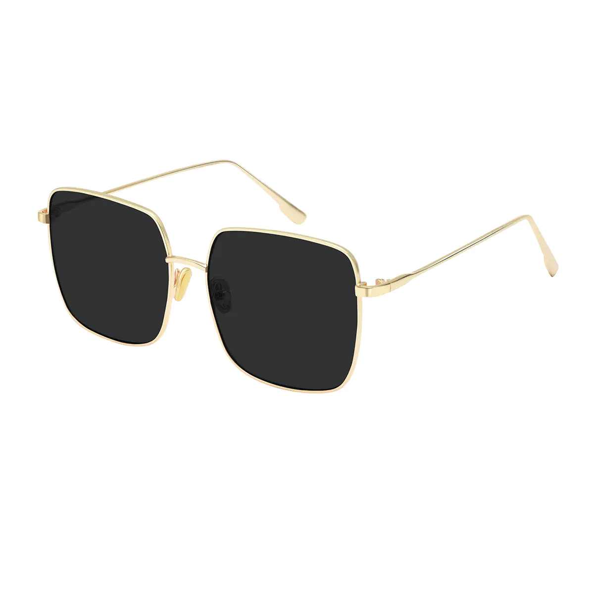 Geometric Gold Sunglasses