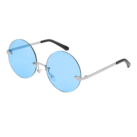 Round Silver Sunglasses