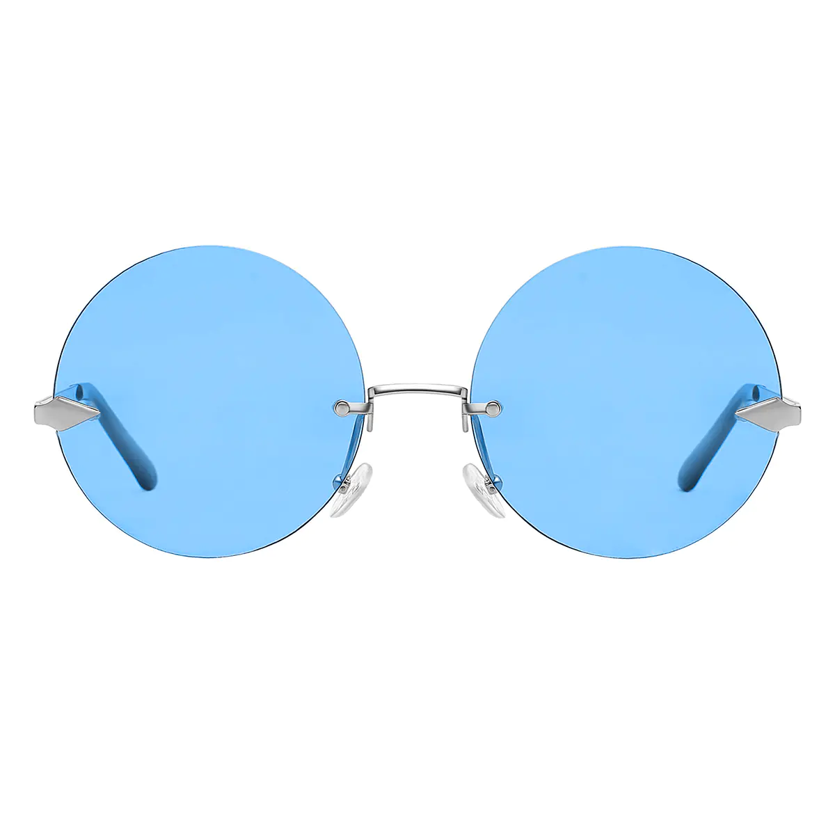 Round Silver Sunglasses