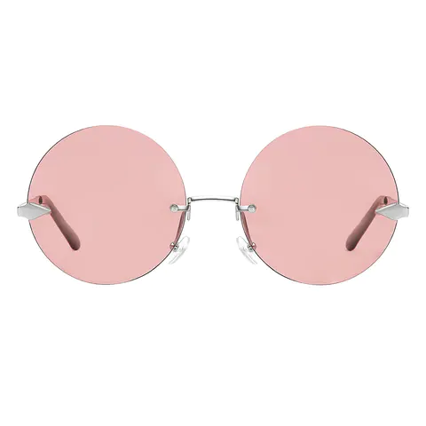 Round Silver Sunglasses