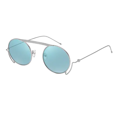 Round Silver Sunglasses