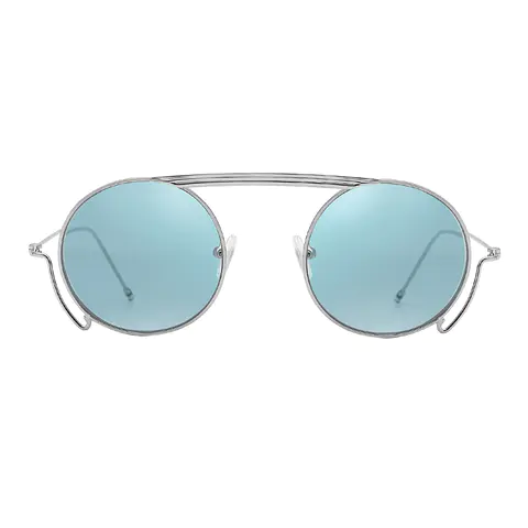 Round Silver Sunglasses