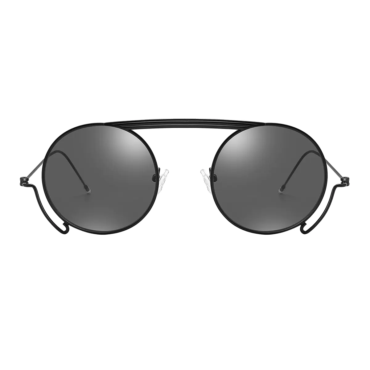 Round Black Sunglasses