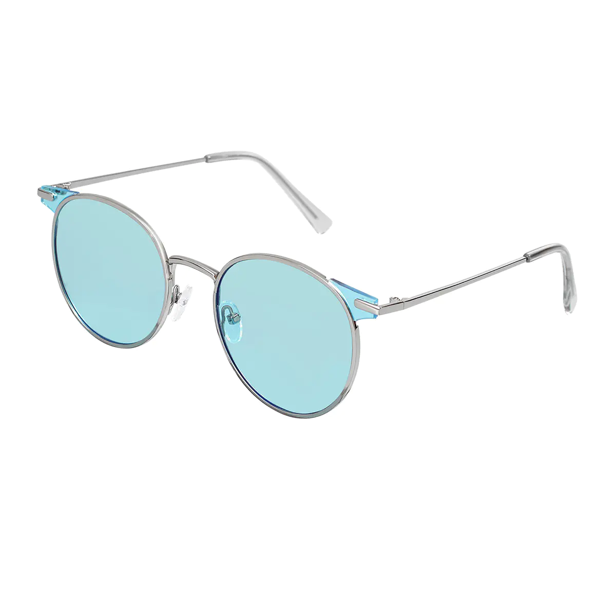 Round Silver Sunglasses