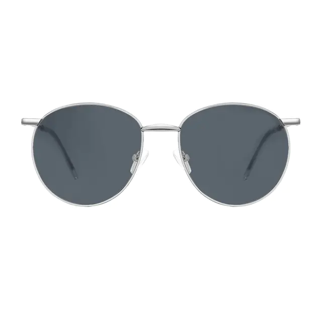 Round Silver Sunglasses