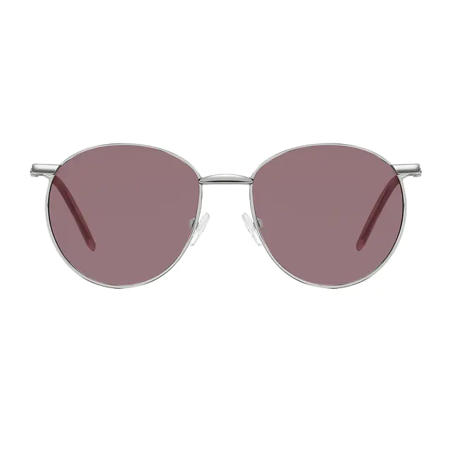 Round Gray Sunglasses