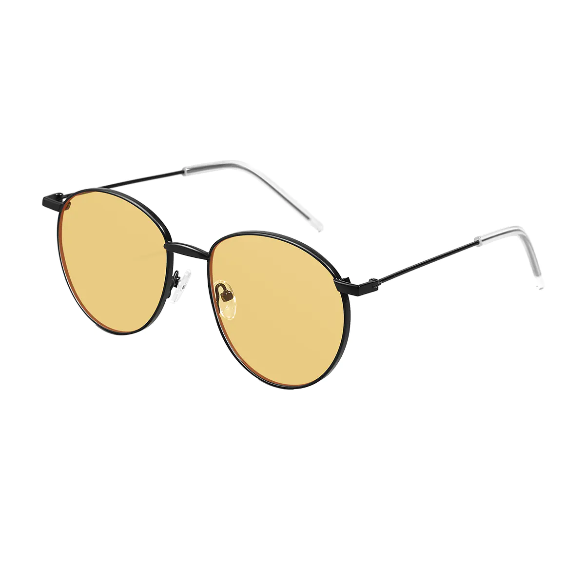 Round Black Sunglasses