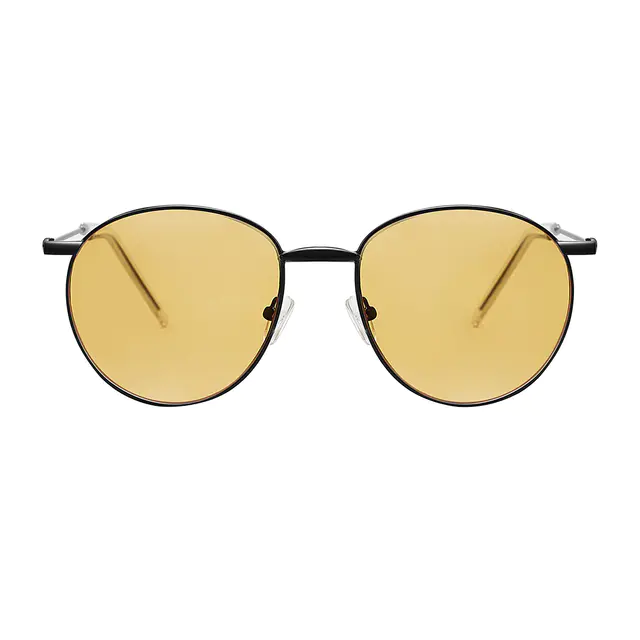 Round Black Sunglasses