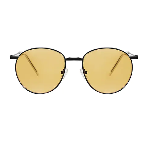 Round Black Sunglasses