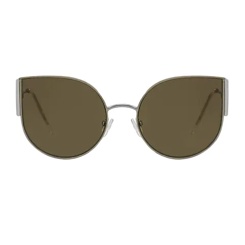 Cat-eye Silver Sunglasses