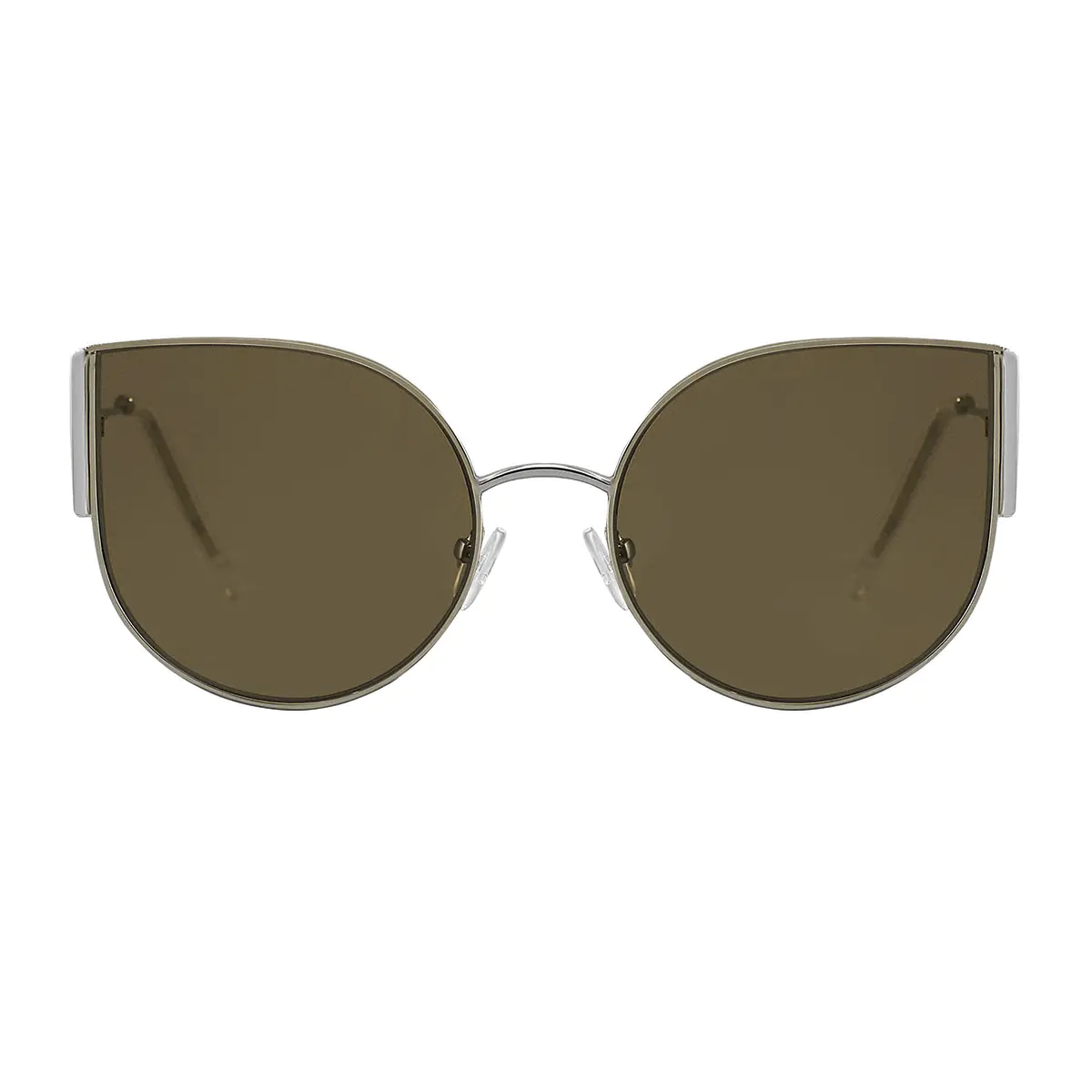 Cat-eye Silver Sunglasses