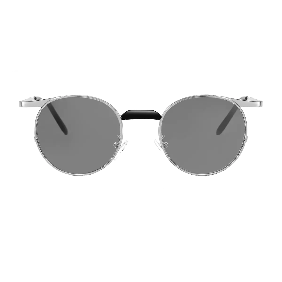 Round Silver Sunglasses