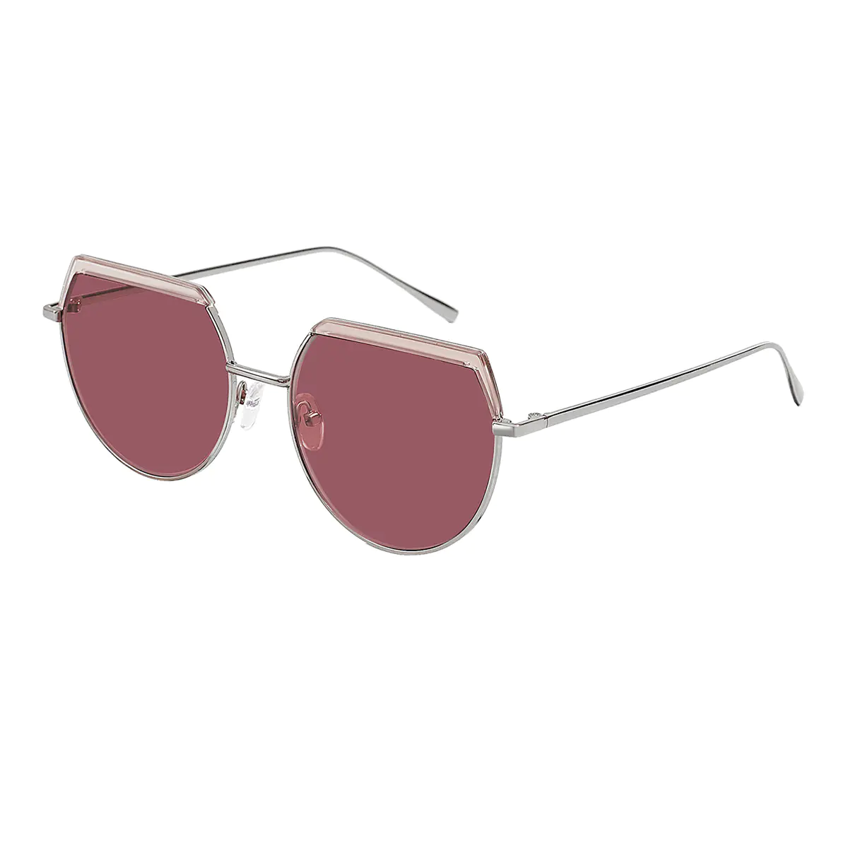 Geometric Silver Sunglasses
