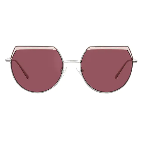 Geometric Silver Sunglasses