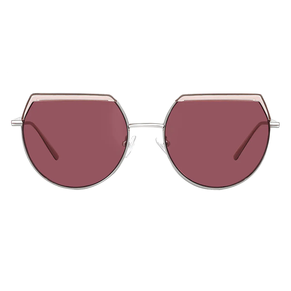 Geometric Silver Sunglasses