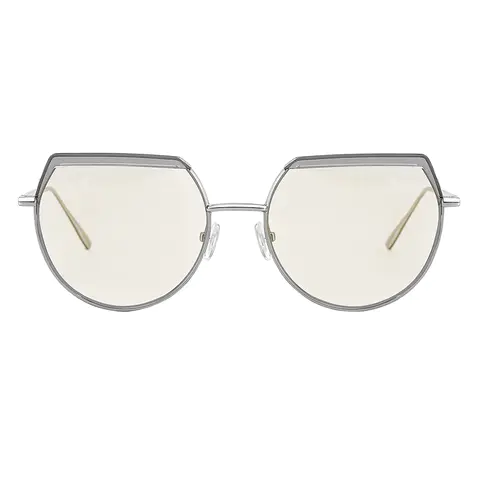 Geometric Silver Sunglasses