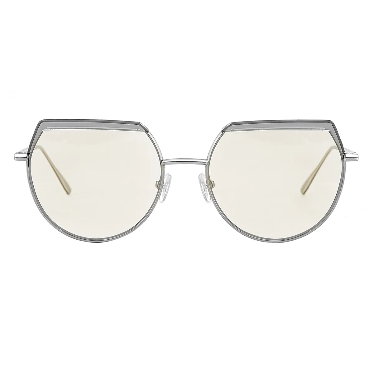 Geometric Silver Sunglasses