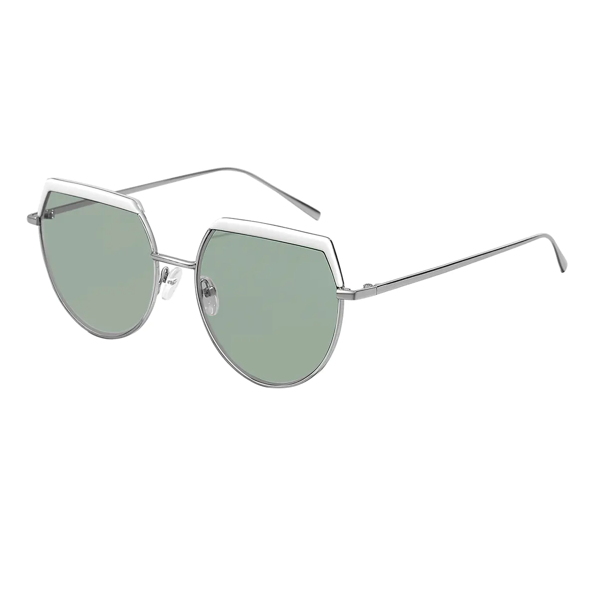 Geometric Silver Sunglasses