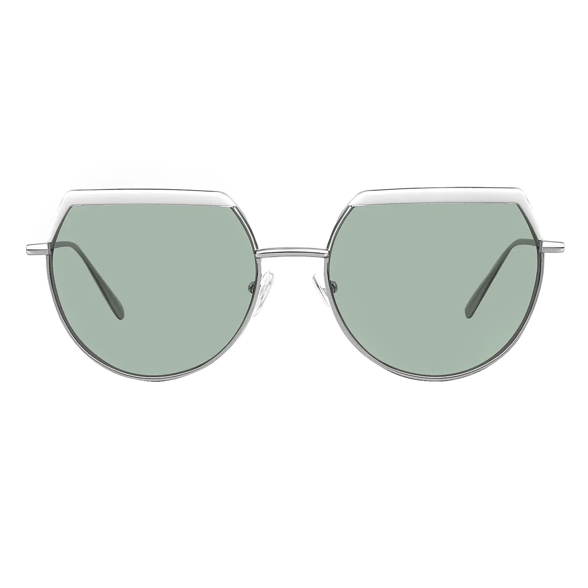 Geometric Silver Sunglasses