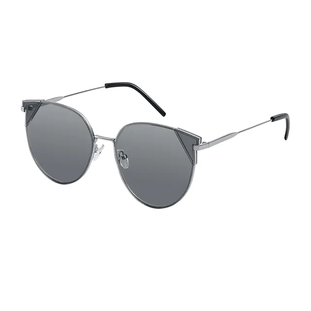 Cat-eye Silver Sunglasses