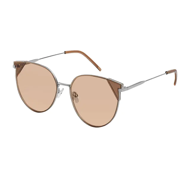Cat-eye Silver Sunglasses