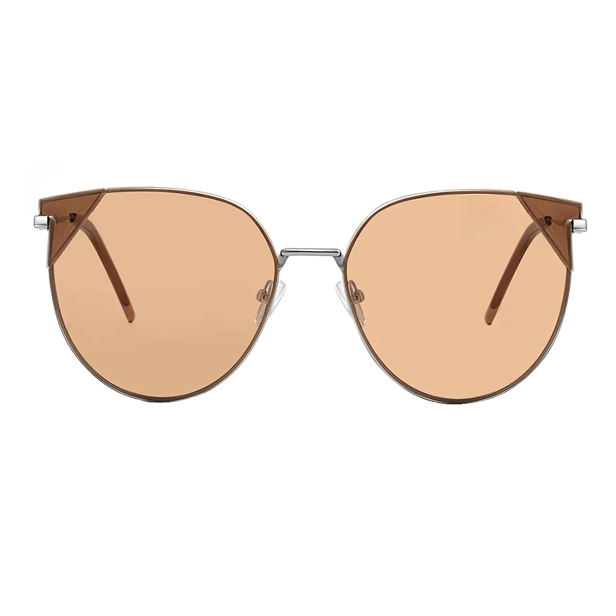 Cat-eye Silver Sunglasses