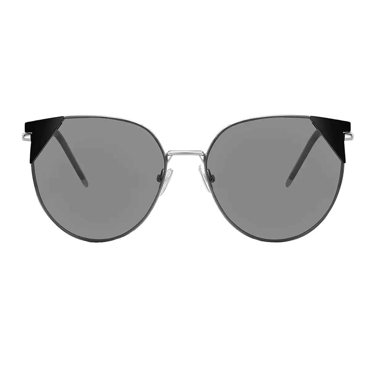 Cat-eye Silver Sunglasses