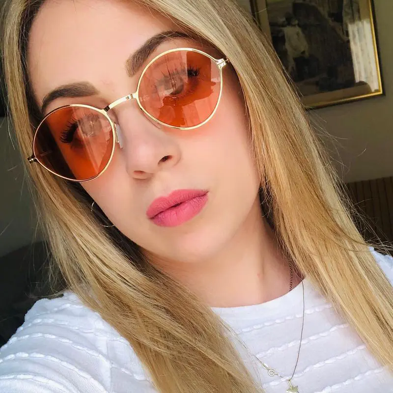 Round Black Sunglasses