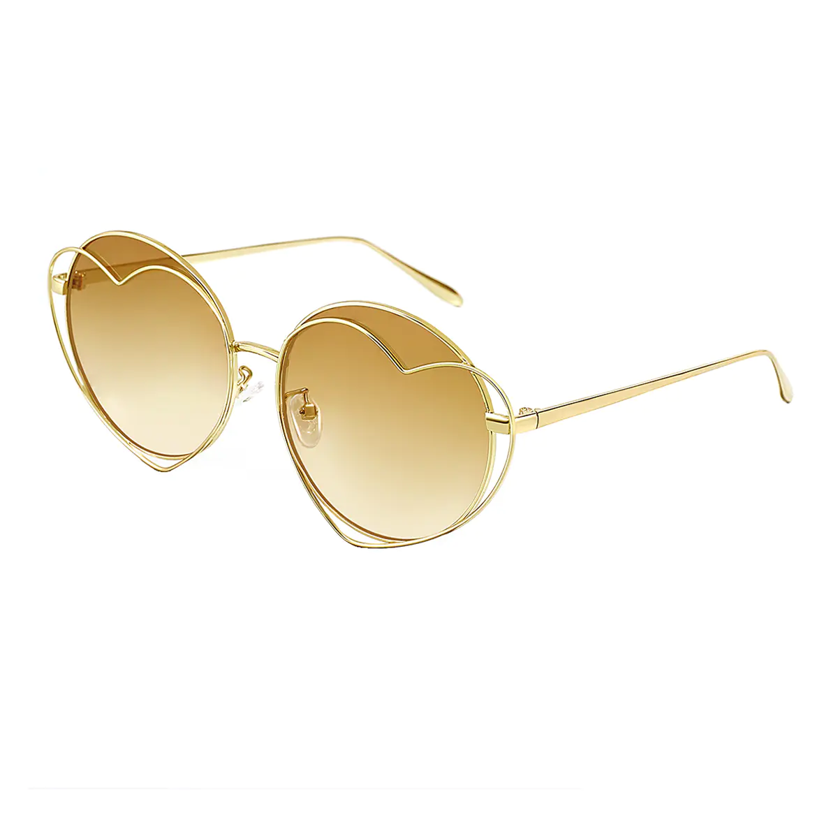 Round Gold Sunglasses