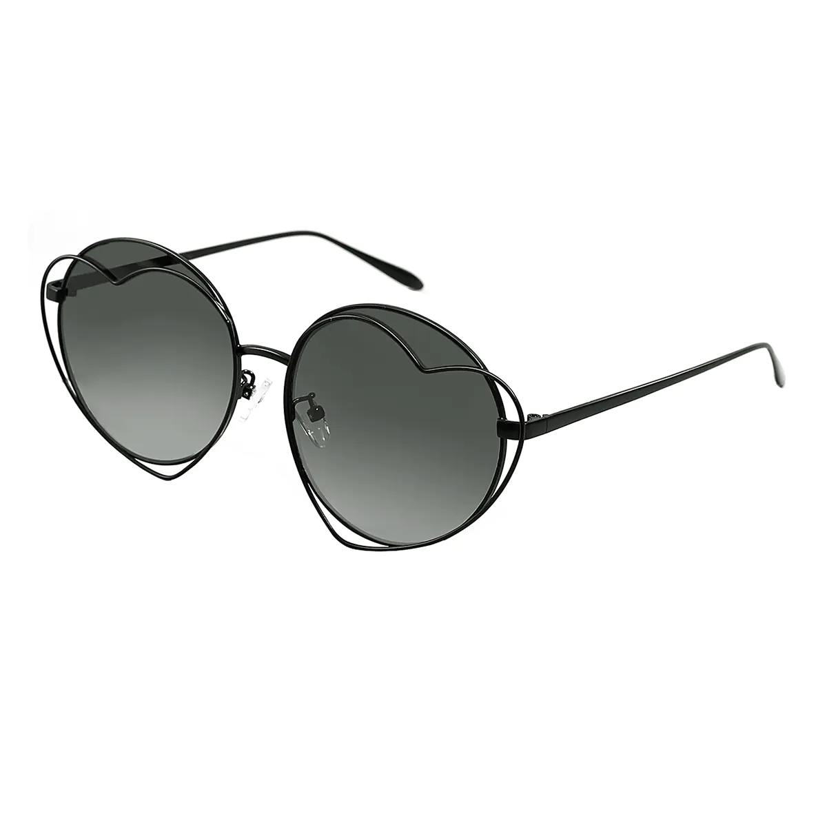 Round Black Sunglasses