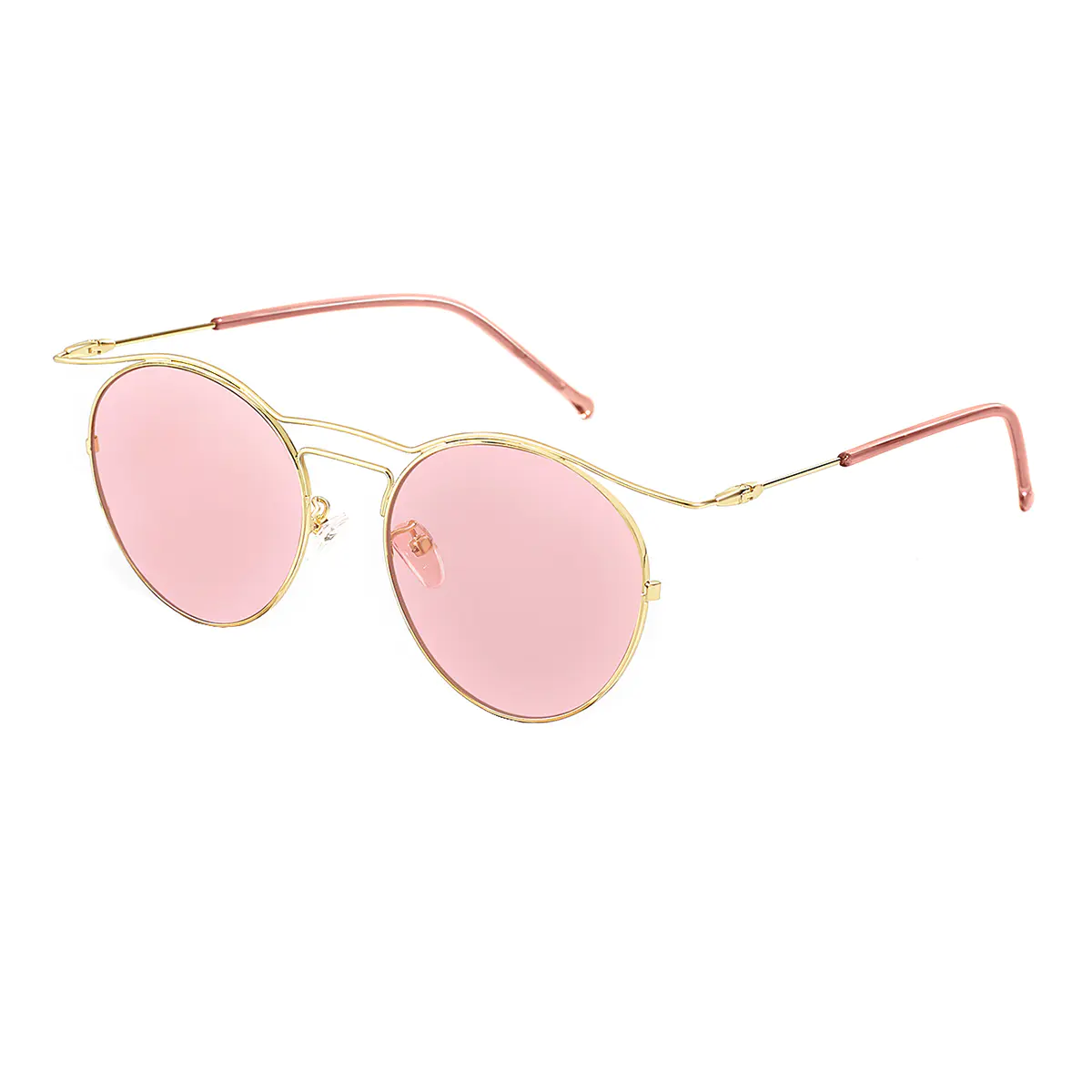 Aviator Dark Gold Sunglasses