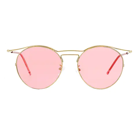 Aviator Dark Gold Sunglasses