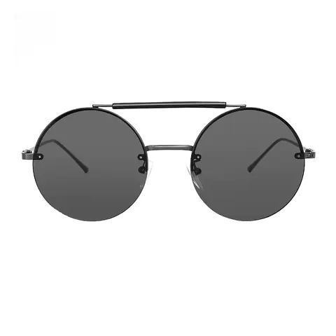 Round Grey Sunglasses