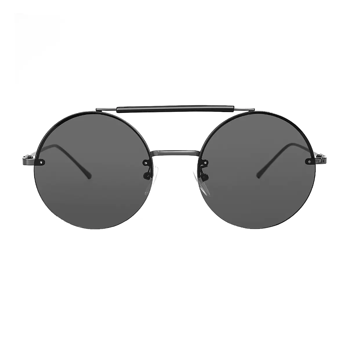 Round Grey Sunglasses