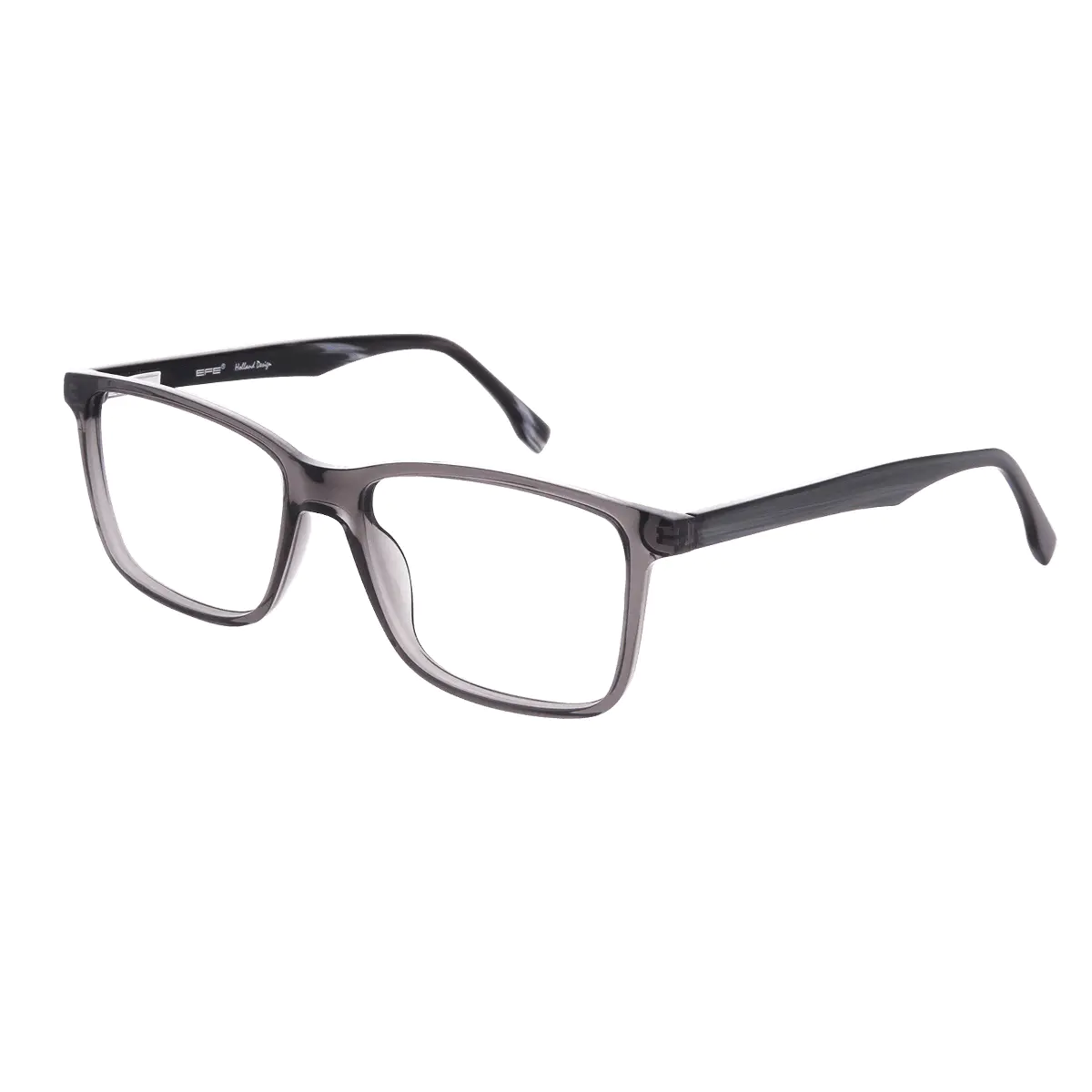 Rectangle Grey Eyeglasses