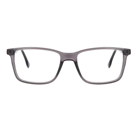 Rectangle Grey Eyeglasses