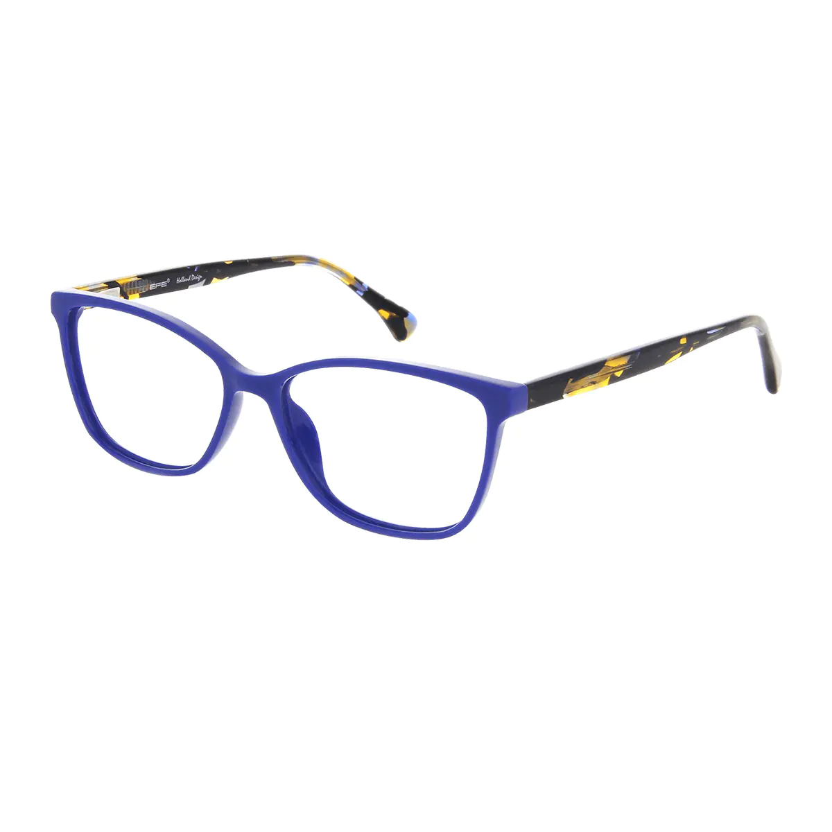 Rectangle Blue Eyeglasses