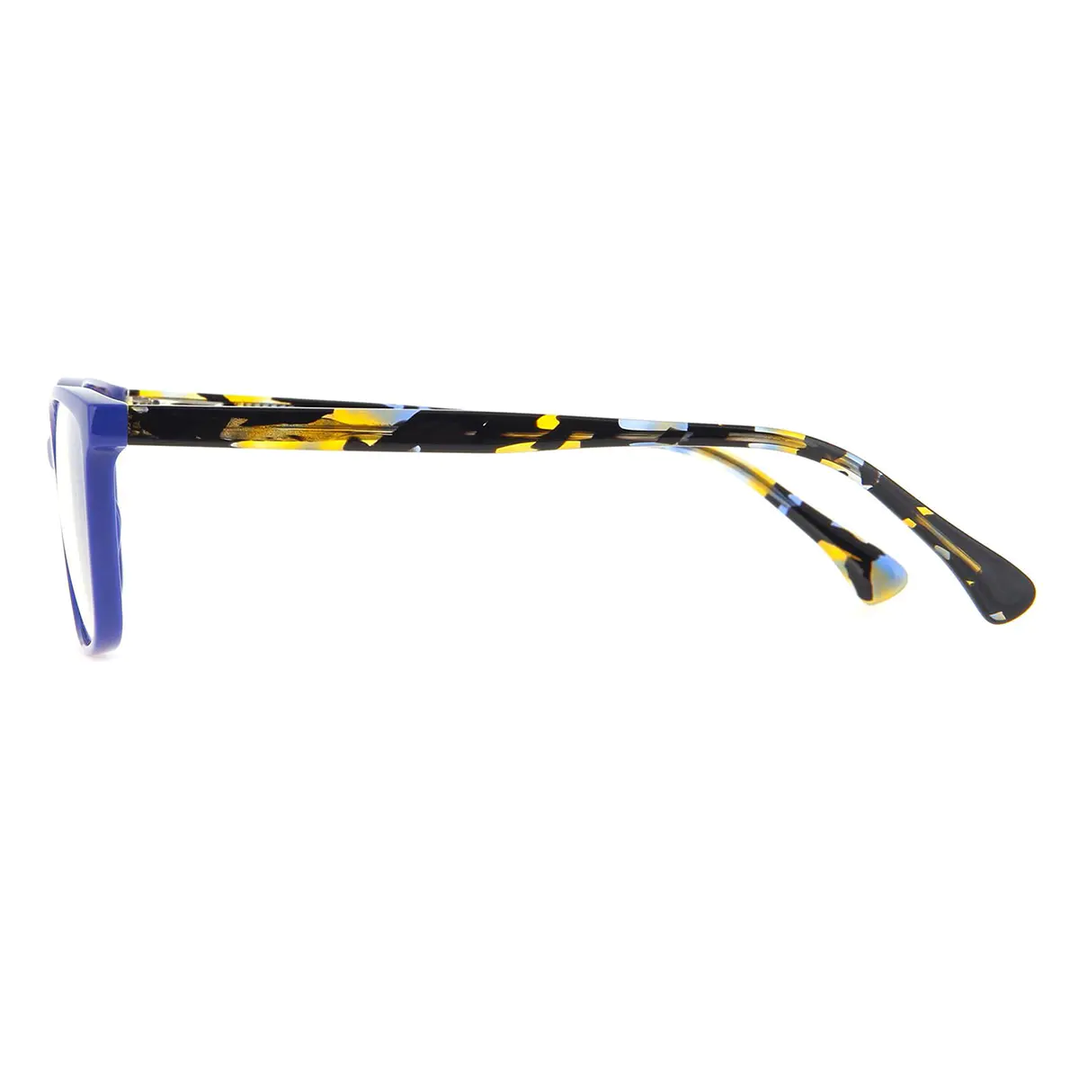 Rectangle Blue Eyeglasses