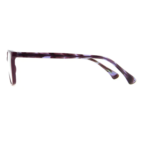 Rectangle Purple Eyeglasses